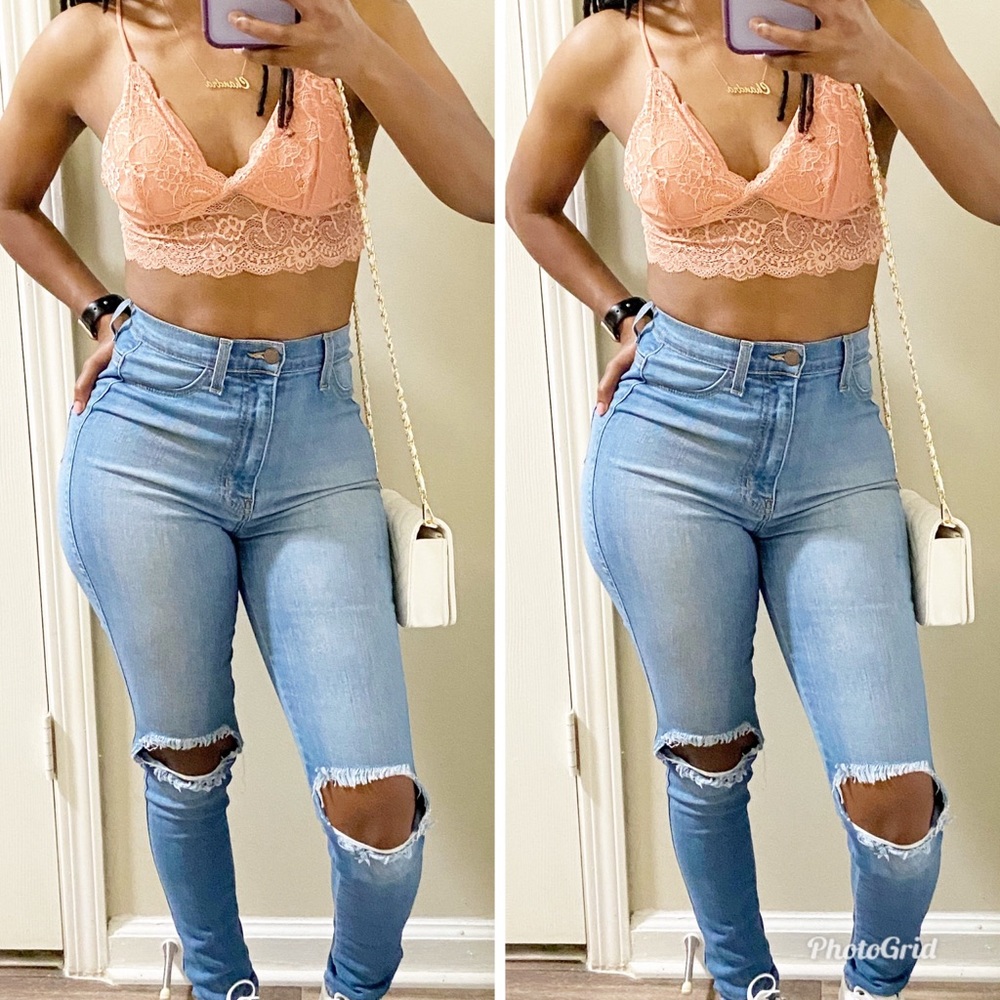 Lace Bralette Crop Top